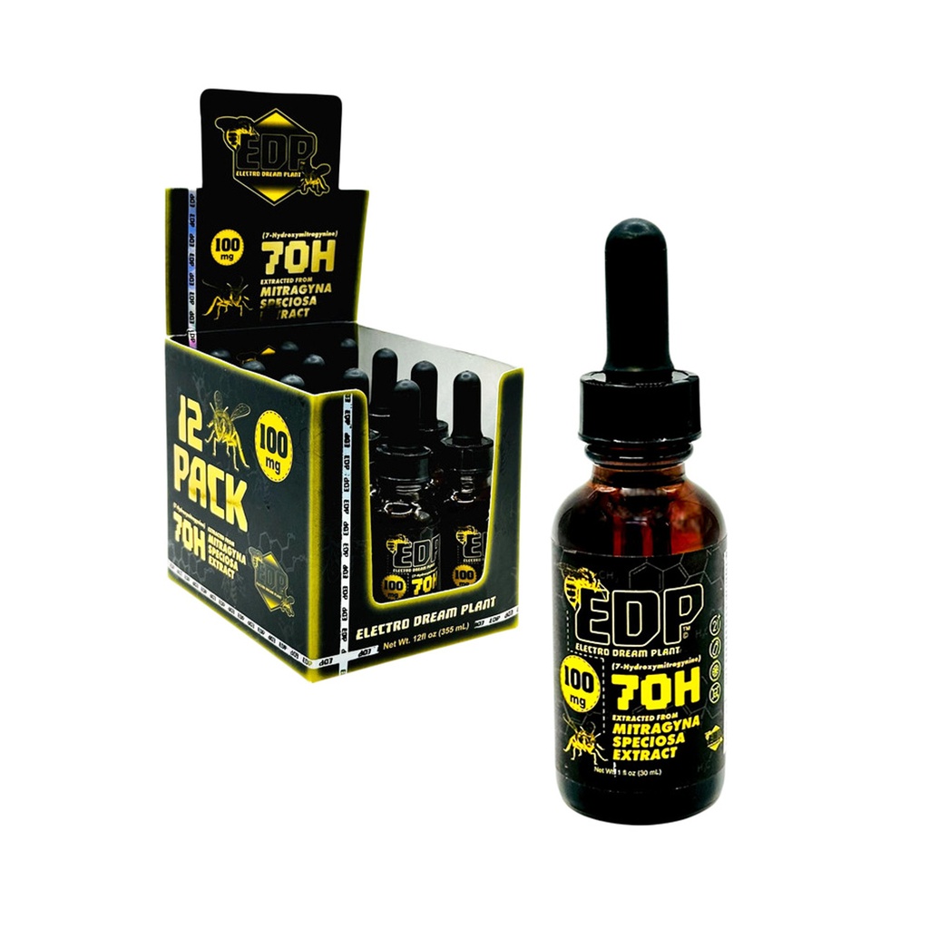 EDP 70H 100MG KRATOM SHOTS BOX OF 12