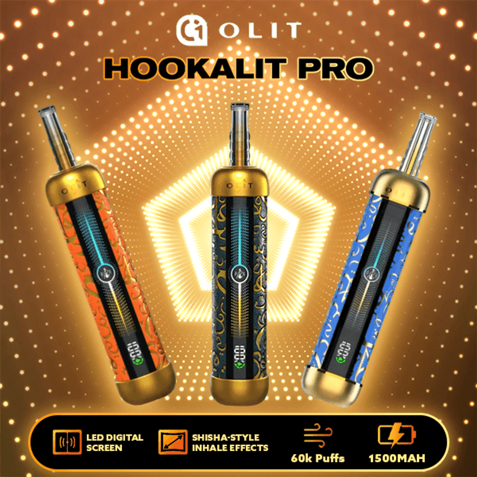 OLIT PRO HOOKAH LIT 60K PUFFS DISPOSABLE VAPE
