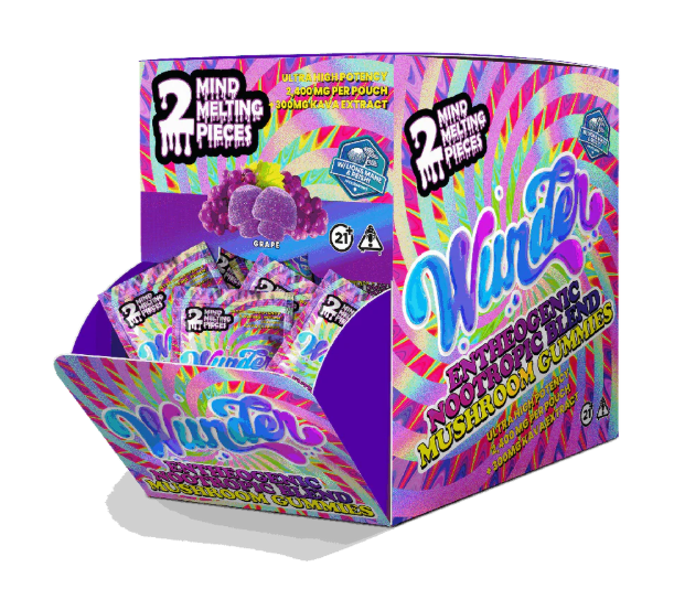 WUNDER ENTHEO + KAVA GRAPE 2400MG MUSHROOM GUMMIES 2PK 30CT