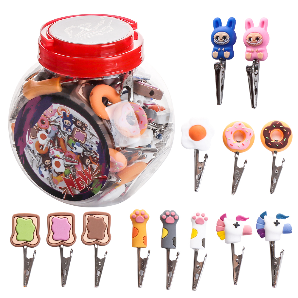 420 SILICONE CIGARETTE/BLUNT ROACH CLIP ASSORTED DESIGN 80CT CSH073