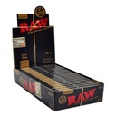 RAW 1 1/4  CLASSIC ROLLING PAPER BLACK 50CT BOX OF 24