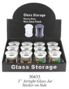 GLASS STORAGE HEAVY DUTY SMALL JARS BOX OF 12 GS 30434