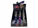 LION SMOKE METAL TOBACCO PIPE WITH FLASHLIGHT BOX OF 24