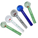 HAPPY VALENTINE GLASS ROSE PIPE 4" BOX OF 24