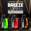 BREEZE PRIME 5% DISPOSABLES 6000 PUFFS BOX OF 5
