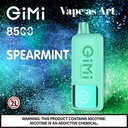 GIMI 5% DISPOSABLE 8500 PUFFS BOX OF 5