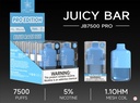 JUICY BAR 5% DISPOSABLE 7500 PUFFS BOX OF 10