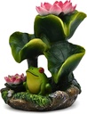 BACKFLOW MAGIC INCENSE BURNER FROG AND LILY