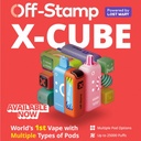 OFF-STAMP X CUBE 25000 PUFFS 5% DISPOSABLE KIT BOX OF 5
