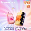 GEEK BAR PULSE SAVERS EDITION 5% DISPOSABLE 15000 PUFFS BOX OF 5