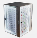 BODY PIERCING JEWELRY 270PC 360 ROTATING CASE 4 FACE DISPLAY