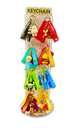 CHARACTER KEYCHAIN TWO SIDE ROTATING DISPLAY 64CT