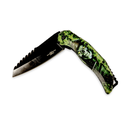 SNAKE EYE DARK FANTASY BLADES SPRING KNIFE BW-0576GN