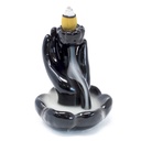 HAND LOTUS FLOWER CERAMIC BACK FLOW INCENSE BURNER