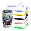 SILICONE-GLASS COLOR FLEX PROTABLE SMOKING PIPE 12CT CSH072